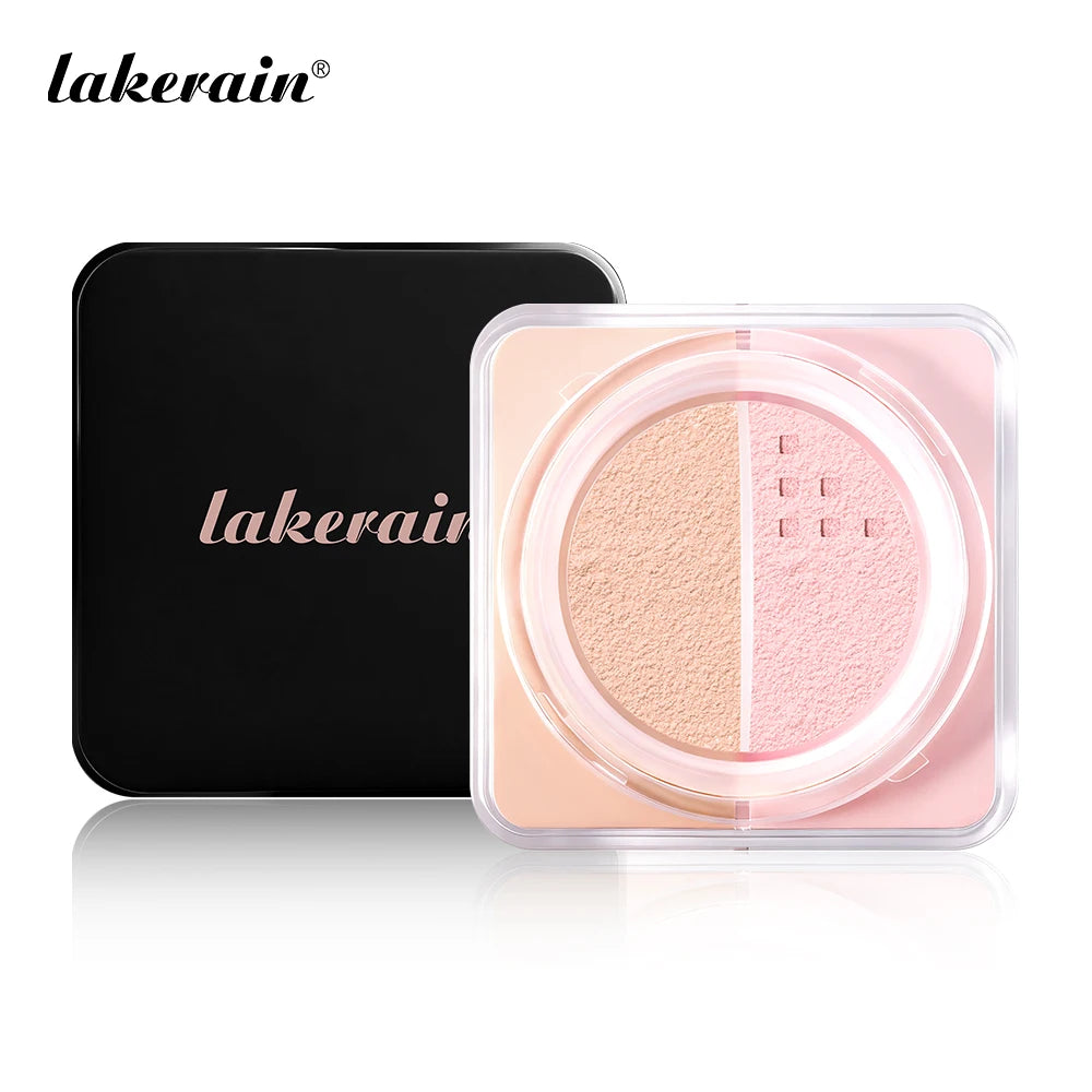 2-in-1 Color Correcting Setting Powder Long-lasting Blend Seamlessly Oil Control Loose Powder Makeup Matte Finish Cosmetics Oasis Select 2pcs Color1