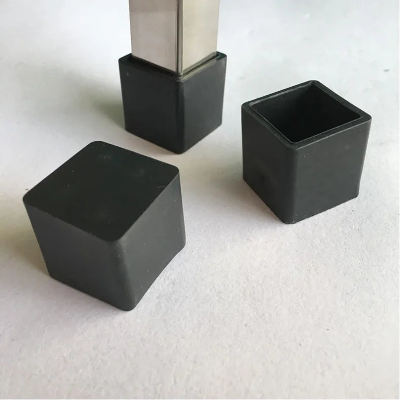 8PC/lot Silicone PVC Table Chair stool Leg cover Wear-resistant Feet Floor Protector Caps soft rubber Universal furniture part Oasis Select square 25X25mm