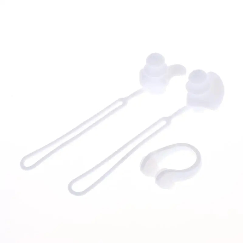 Silicone Swimming Ear Plugs with Lanyard – Waterproof 1 Pair