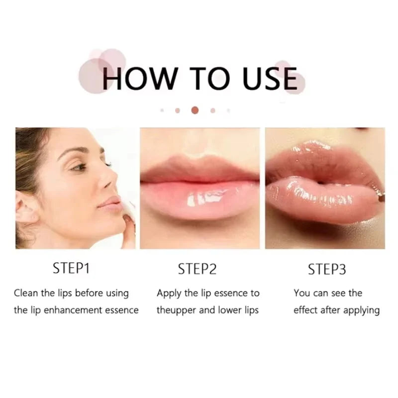 Fast Plumping Lip Balm Moisturizing Soft Lips Skin Plumper Gloss Oil Non-Sticky Daily Care Mask Beauty Makeup Cosmetics Products Oasis Select