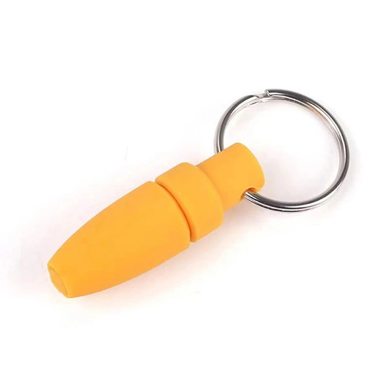 With Key Ring Clip Rubber Portable Cigar Puncher Accessories Blade Cigar Cutter Drill Hole Pocket knife for Cigar Gadgets@#X Oasis Select Yellow-1pcs