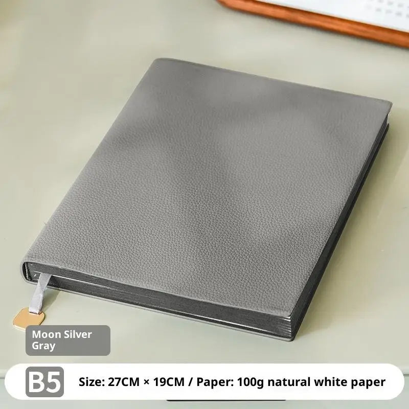 1pcs Business Notebook B5 A5 A6 Thick Leatherette Business Notebook Office Notepad Soft Cover Litchi Pattern Journal for Work Oasis Select A21