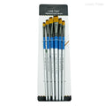 Paint Brush Set, 6pcs Artist Brushes for Body Face Painting,Acrylic Painting Watercolor Oil Gouache – Perfect for Artists, Perfo Oasis Select 6pcs Blue Flat