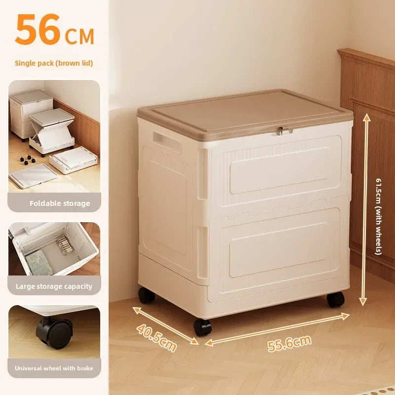 Multi-functional Clothes storage box Large capacity oversized household flip finishing box Bedside table Clothing storage box Oasis Select