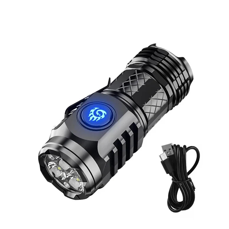 KDULIT Mini LED Flashlight – Rechargeable, 1000LM, Waterproof