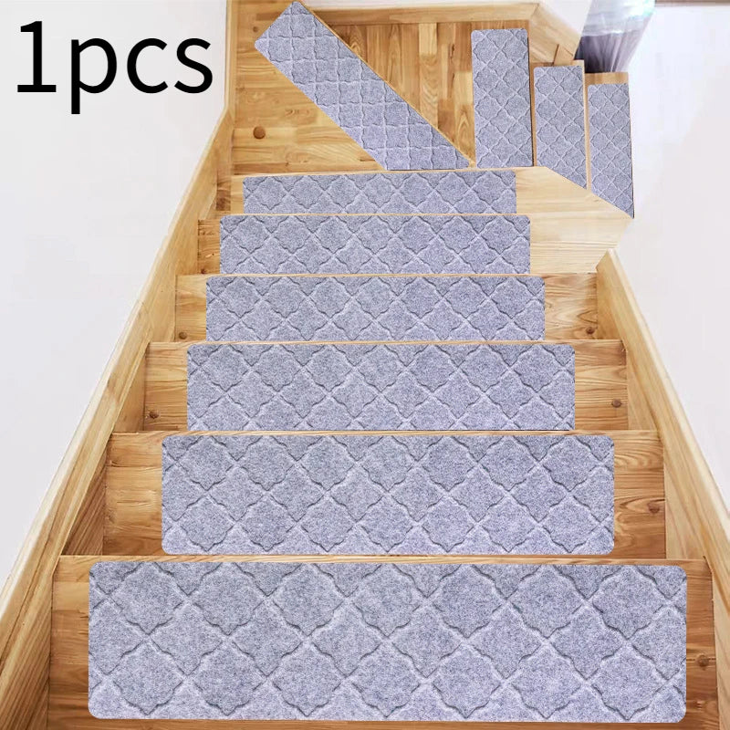 1pcs Stair mat step mat floor mat glue-free self-adhesive tpr non-slip mat brushed embossed repeated use Oasis Select 76x20.3cm 1pcs Classic 1pcs 4