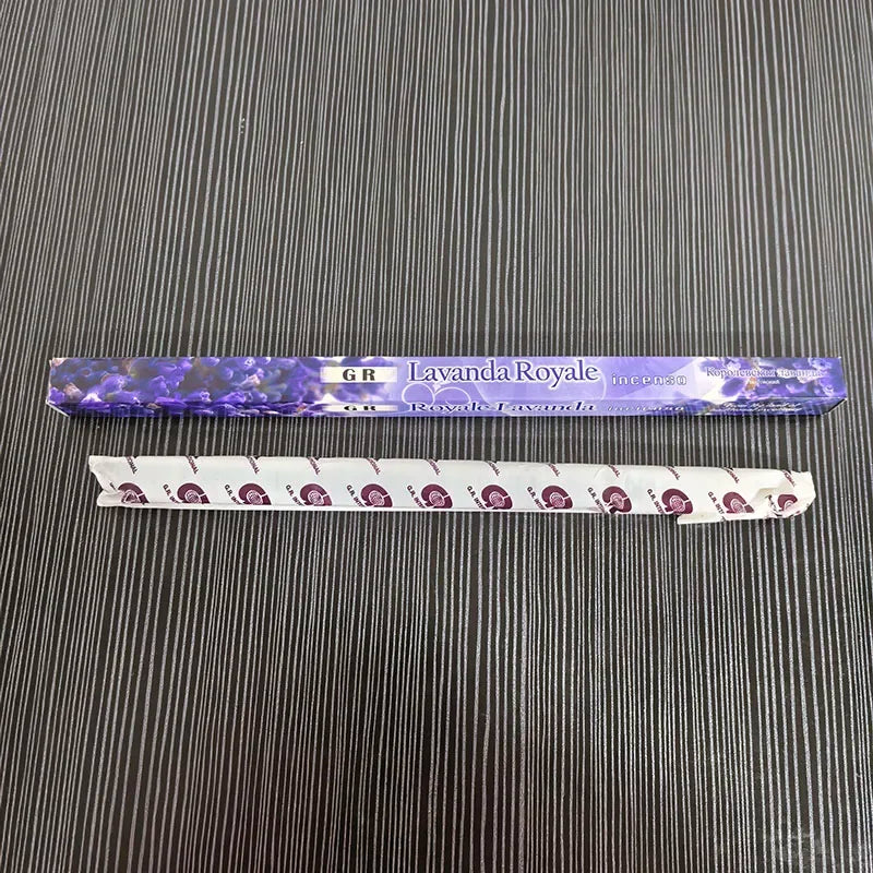GR Indian Incense White Sage (Large Box) Sticks 25-small Boxes Original Packing Home Fragrance Indoor Long-lasting Aromatherapy Oasis Select Royal Lavender 25 smal box 200stick