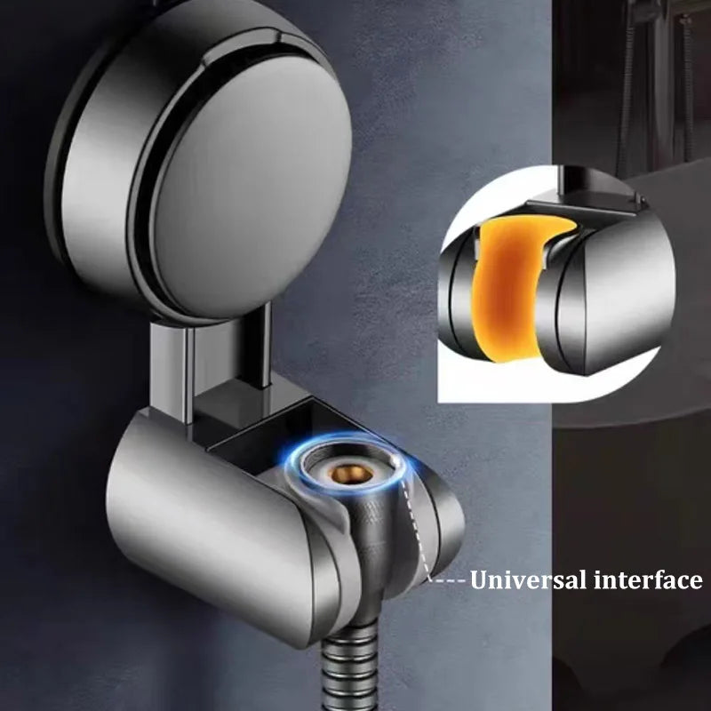 Punch-free Suction Cup Shower Bracket Fixing Artifact Removable and Adjustable Bathroom Shower Rack Shower Head Accessories Oasis Select