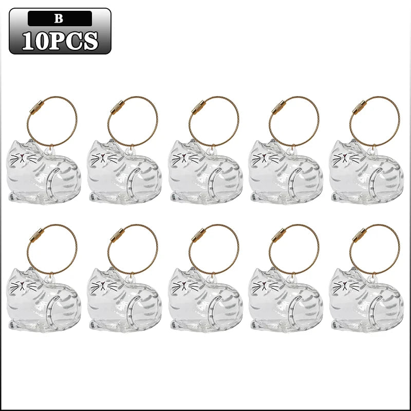 Cat Hair Keepsake Keychain | Pet Fur Storage Pendant Gift