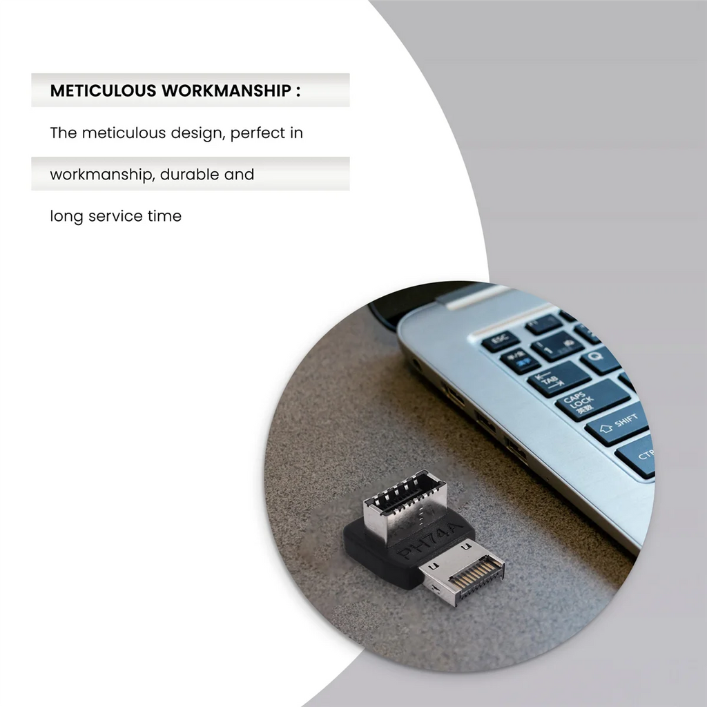 Computer Motherboard Type-E USB 3.1 Type-E Interface 90 Degree Steering Elbow Front Type-C Installed Adapter(PH74A) Oasis Select