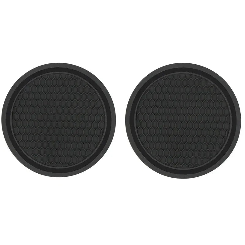 2/4pcs Car Coaster Water Cup Mat Accessories For Dodge Ram Charger Journey Durango Jeep Grand Cherokee Anti-Slip Drink Pad Oasis Select