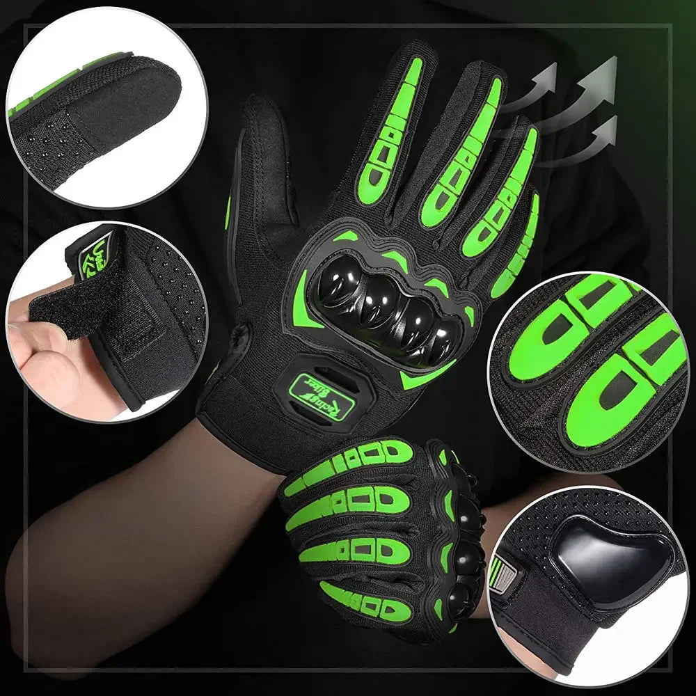 Motorcycle Gloves Guante Waterproof Touch Screen Full Finger Gloves Protective Anti-fall Guantes Moto Non-slip Riding Gloves Oasis Select