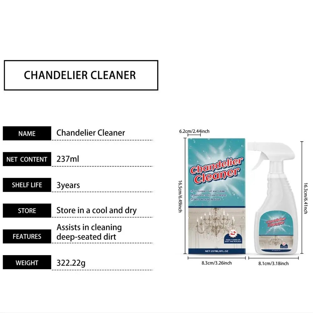 No-Rinse Crystal Chandelier Cleaner – Streak-Free Spray Chandelier Cleaner Spray Oasis Select