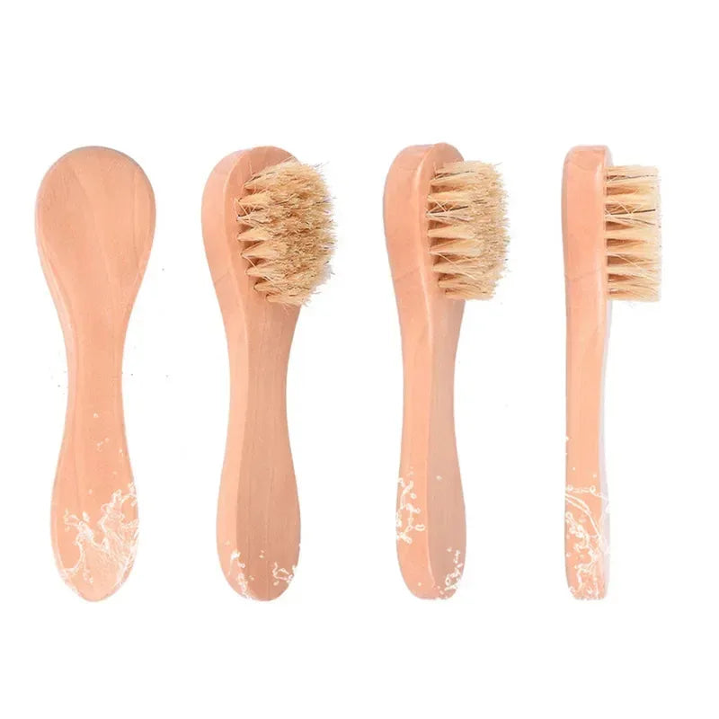 1/2/4/6pcs Dry Skin Body Massage Wood Brush Natural Bristle Dead Skin Remover Anti Cellulite Exfoliates Circulation Massage Tool Oasis Select