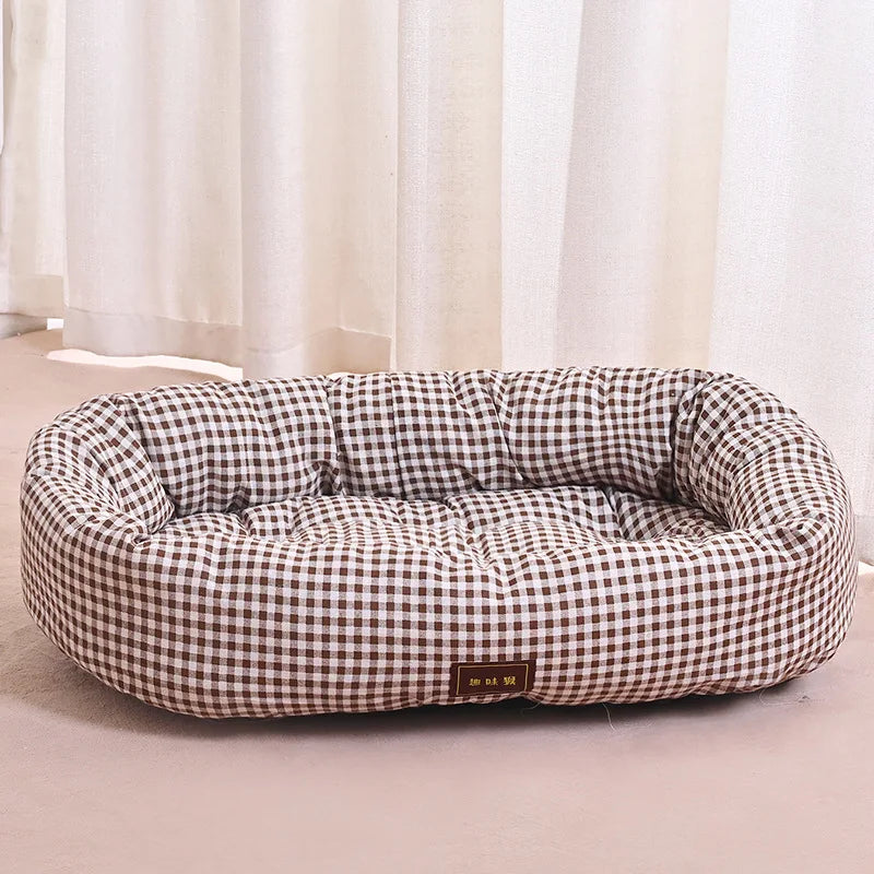 Universal Dog Kennel for Four Seasons, Soft Kennel for Kittens, and Spring and Autumn Sleeping Pads for Dogs and Cats Oasis Select coffee color XL 90x66cm