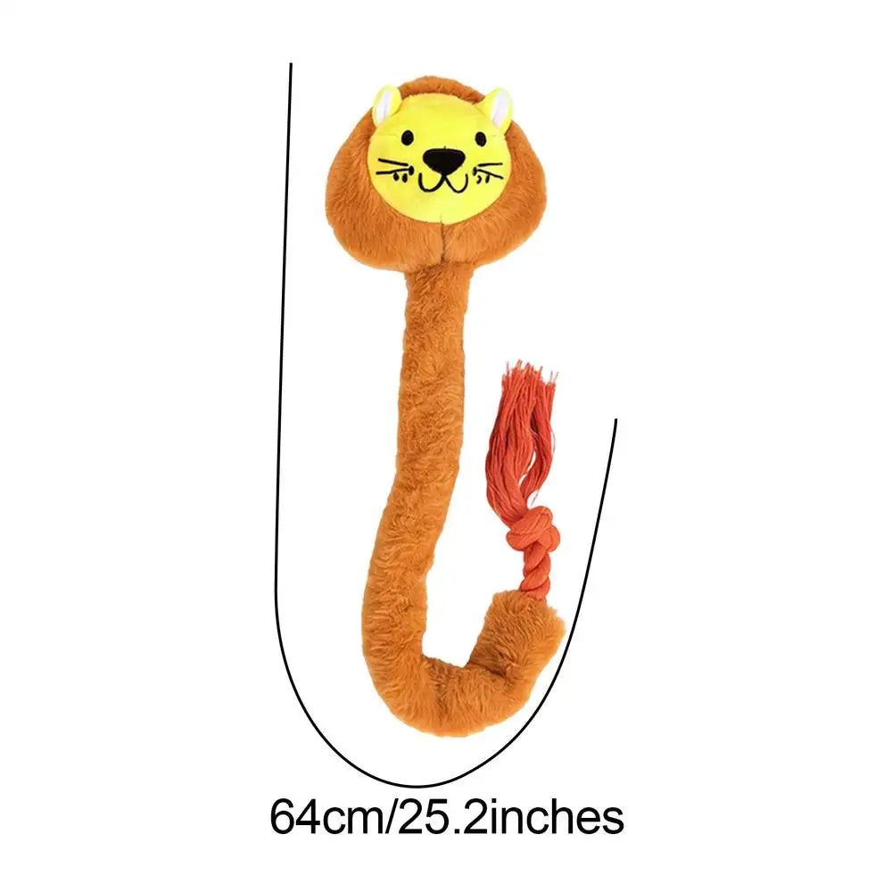 Interactive pet tug-of-war teeth cleaning and teeth-cleaning dog toys Plush Teething Animal Pet Supplies Stuffed Squeaky Toys Oasis Select lion