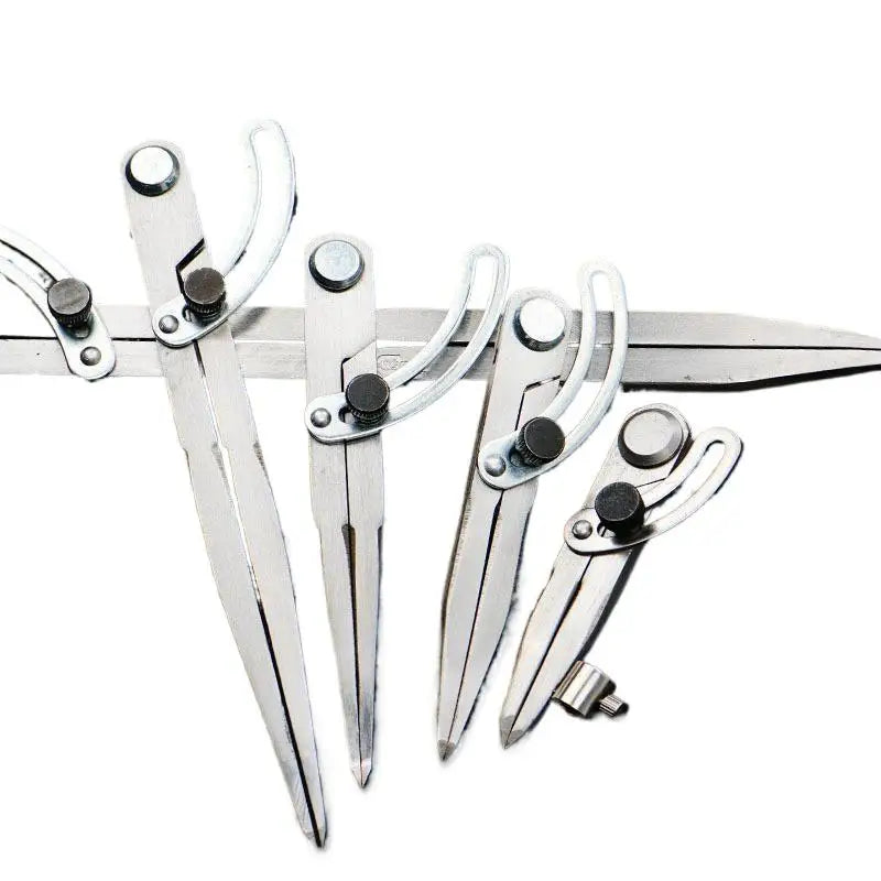 Stainless Steel Wing Divider Adjustable Lock Multipurpose Scriber for Leathercraft Woodworking Metalworking Marking Tools Oasis Select