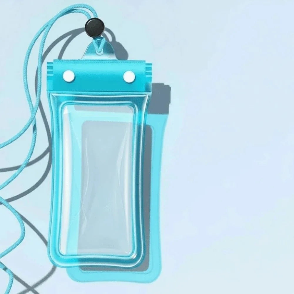 Adjustable Strap Waterproof Phone Pouch Sealed Lightweight Crossbody Dry Bag PVC ABS Transparent Hanging Neck Bag for Gifts Oasis Select Blue