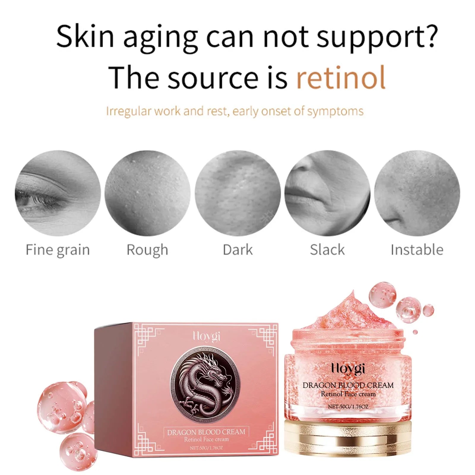 Dragon Blood Retinol Face Cream – Anti-Aging & Firming 50g Anti-Aging Face Cream Oasis Select