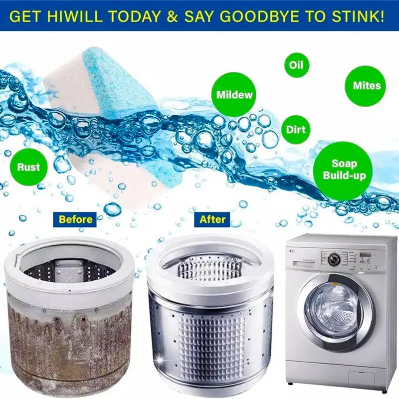 Washing Machine Cleaning Effervescent Tablets – Descaling Cubes