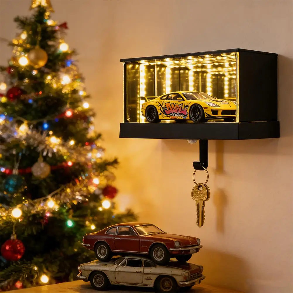 Infinity Garage LED Keychain – Infinite Mirror Illusion Key Holder