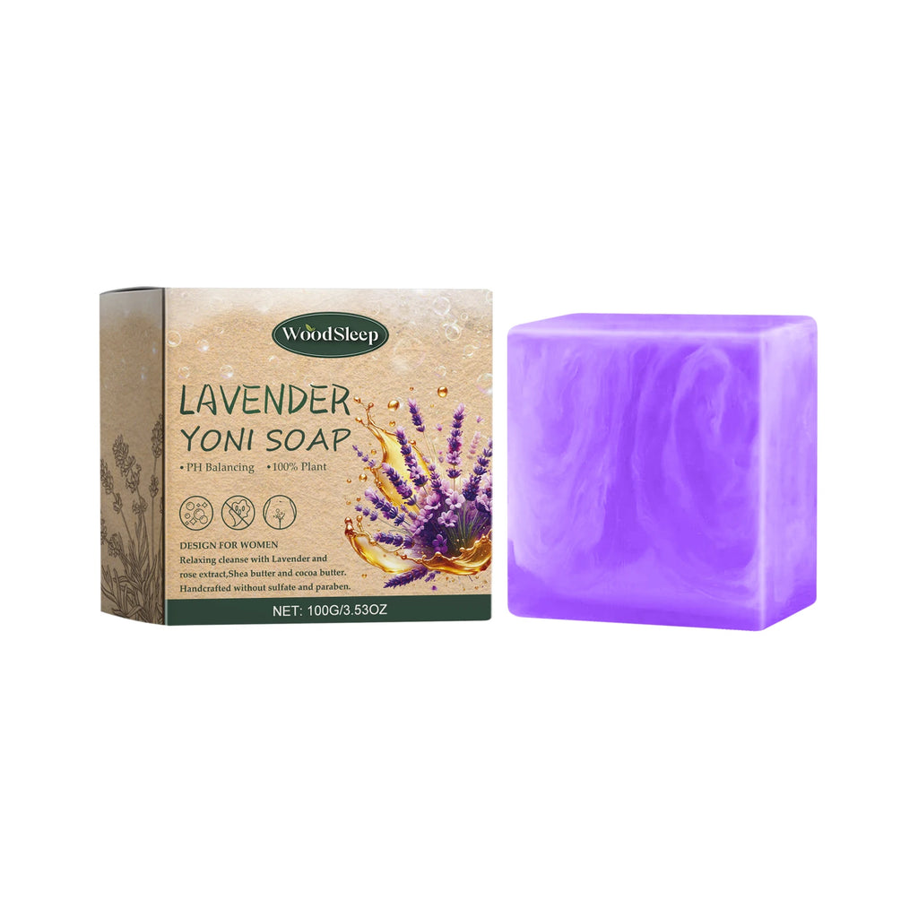 WOODSLEEP Yoni Bar Soap – pH Balance & Deep Cleanse for Women Intimate Cleansing Bar Oasis Select Lavender
