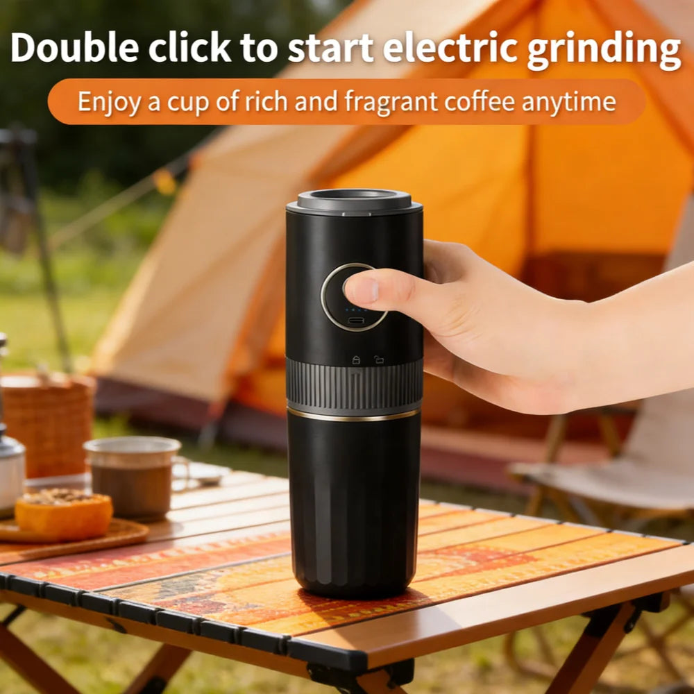 Hot Style Grinding and Hand-brewed Coffee Machine Electric Bean Grinder Outdoor Portable Grinder Hand-brewed Coffee Machine Oasis Select