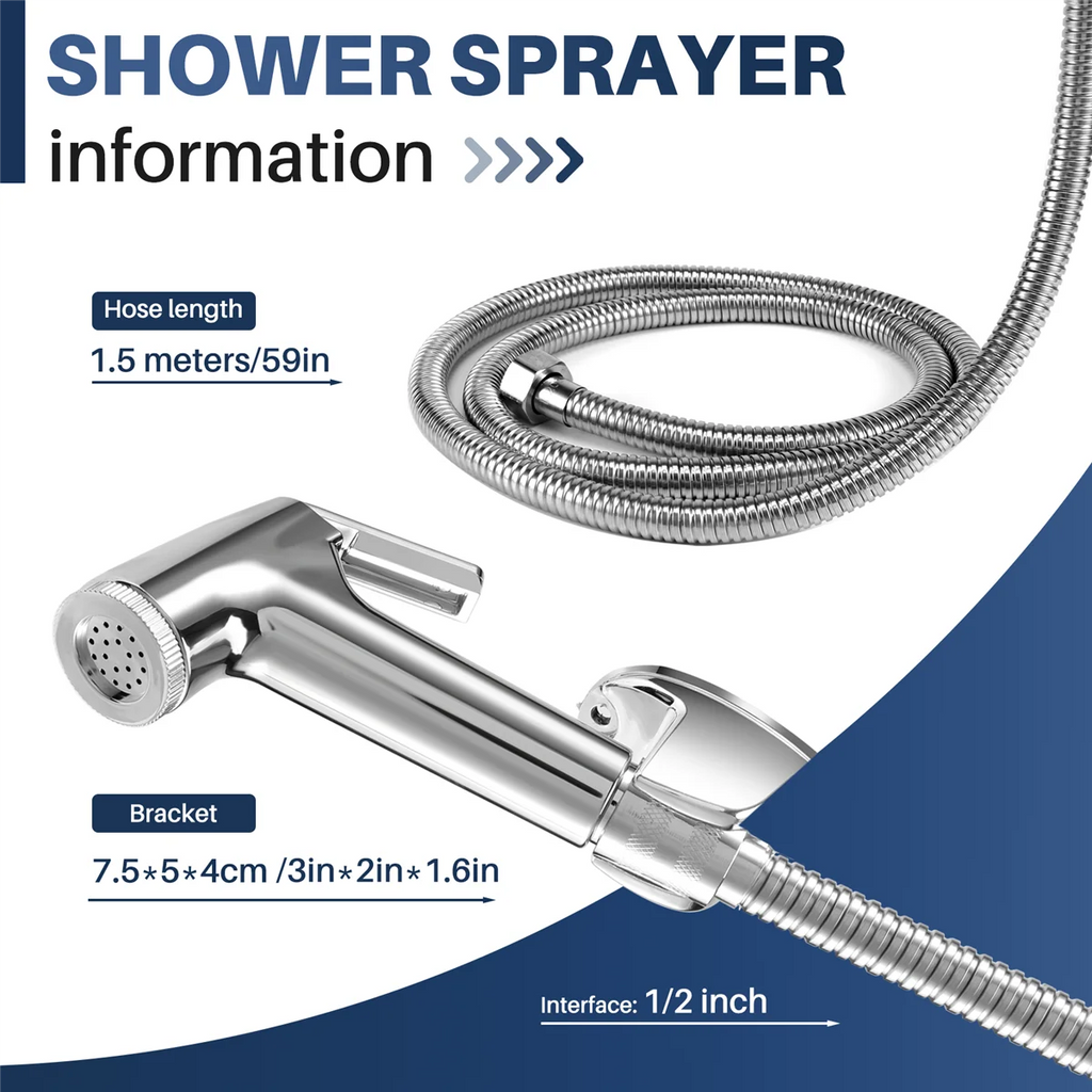 Toilet Bathroom Hand Held Handheld Sprayer Shower Bidet Spray Hose Holder Oasis Select