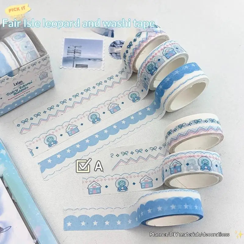 2/3Pcs INS Style Decorative Tape Set Wing Bow Grid Pattern Cute Adhesive Tapes for DIY Scrapbooking Journaling Craft Projects Oasis Select K