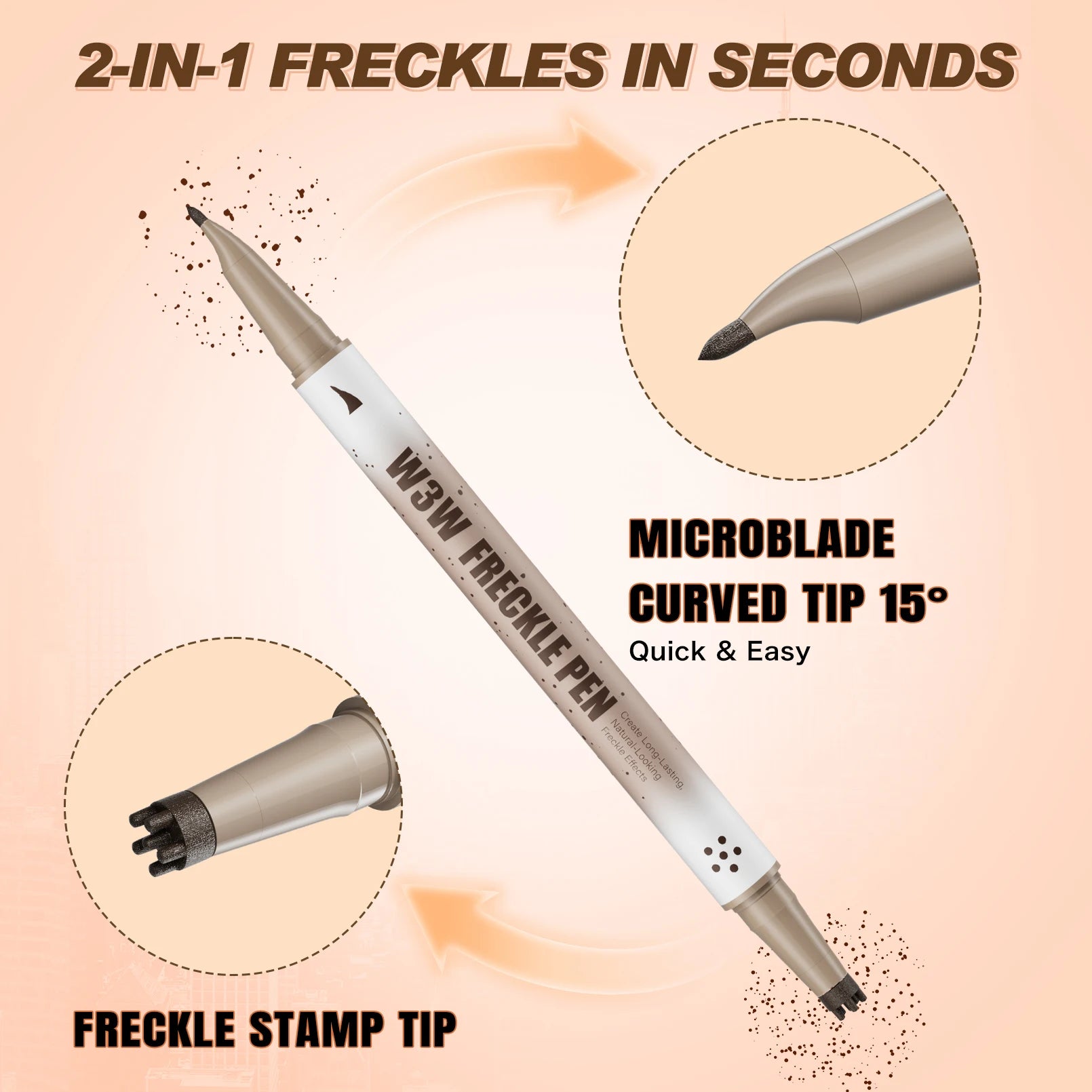 Waterproof Freckle Stamp Pen – Natural Faux Freckle Makeup