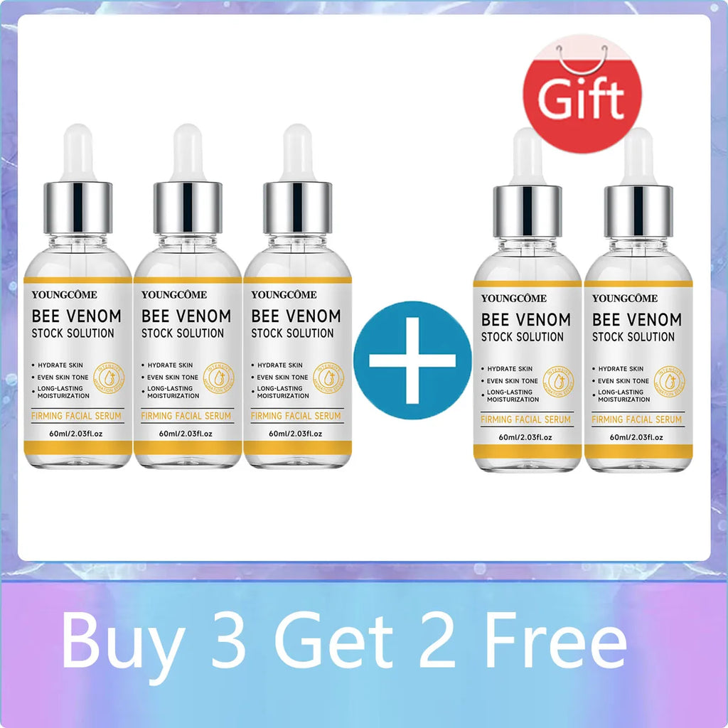 Bee Venom Wrinkles Remover Face Cream Venom Serum Tighten Firming Lifting Anti Aging Moisturizing Whitening Repair Skin Care new Oasis Select Cream 60g SET-D