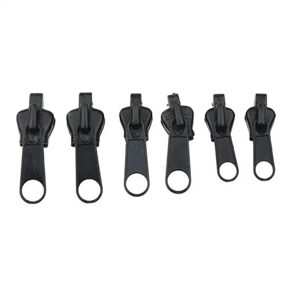 Zipper Replacement Kit Zipper Pull Replacement Slider Fixer Zipper Parts DIY Crafts Zip Repair Kit 6 pcs Size 3 5 7 for Coats Oasis Select A