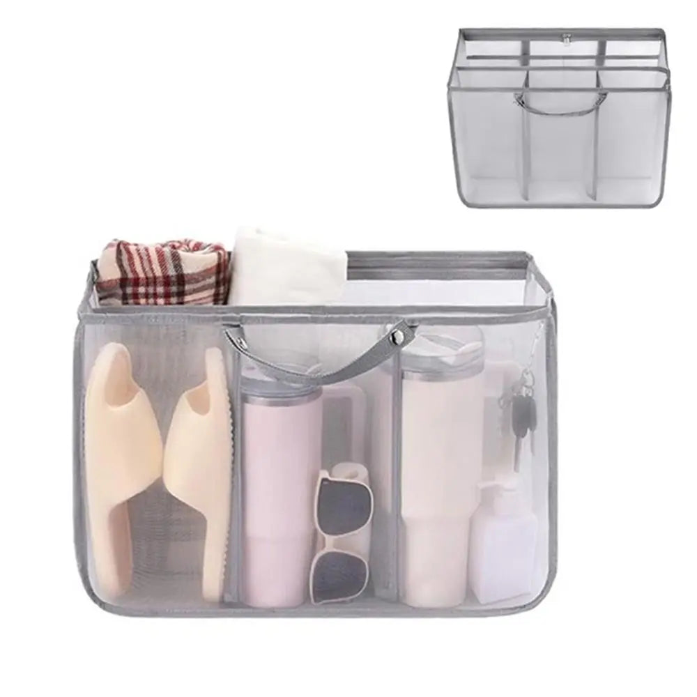 Sandproof Beach Tote Organizer Insert Breathable Handle Buckle Beach Handbag Inner Bag Transparent Large Capacity Oasis Select