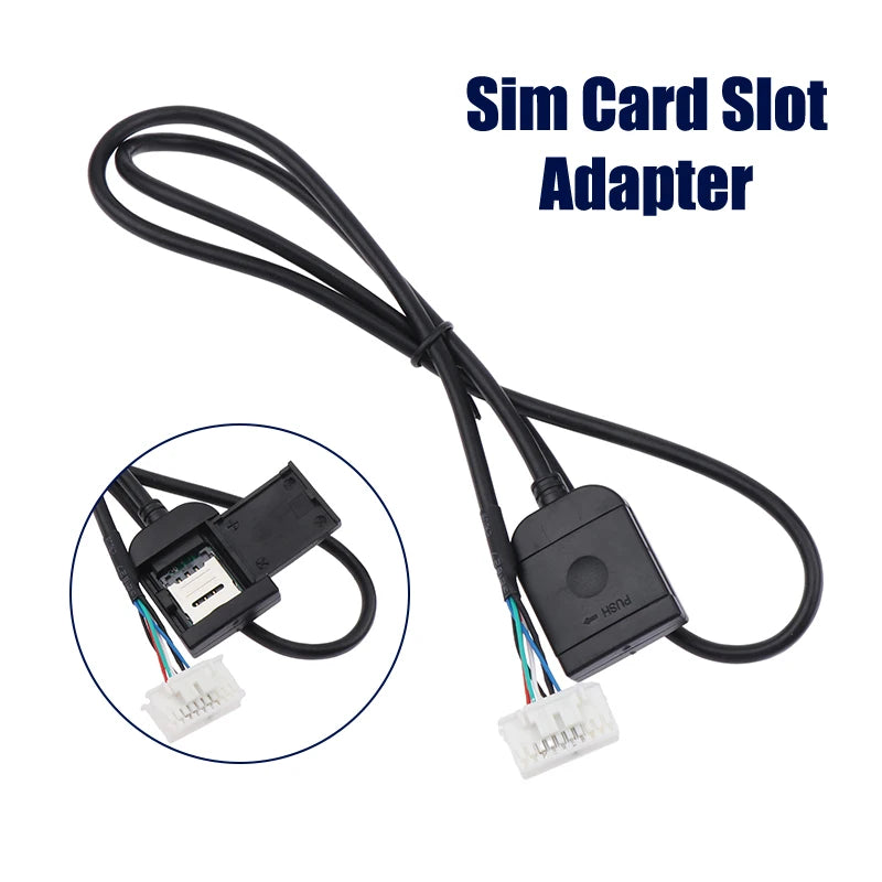 Android GPS Radio 4G Sim Slot Adapter with 20pin Cable Connector Accessory Oasis Select