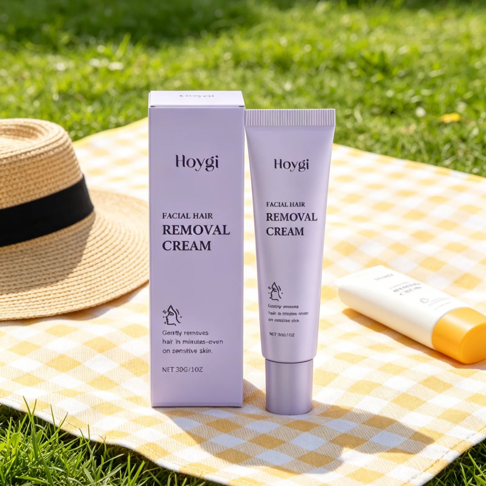 Hoygi Facial Hair Removal Cream – Gentle Depilatory 30g Facial Depilatory Cream Oasis Select