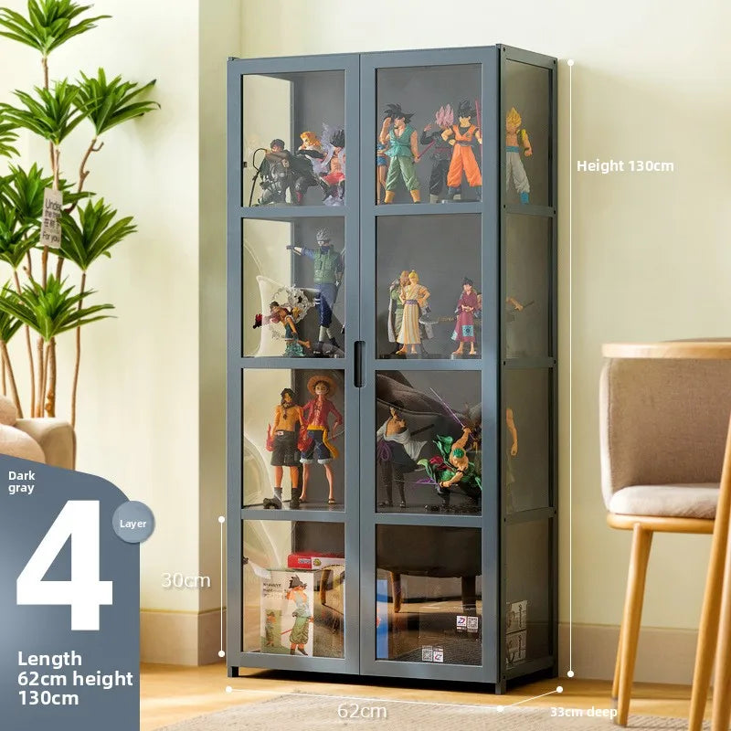 Figure display cabinet Acrylic display cabinet Lego display rack Transparent imitation glass Cosmetics shelf Household Oasis Select Fourth floor 62