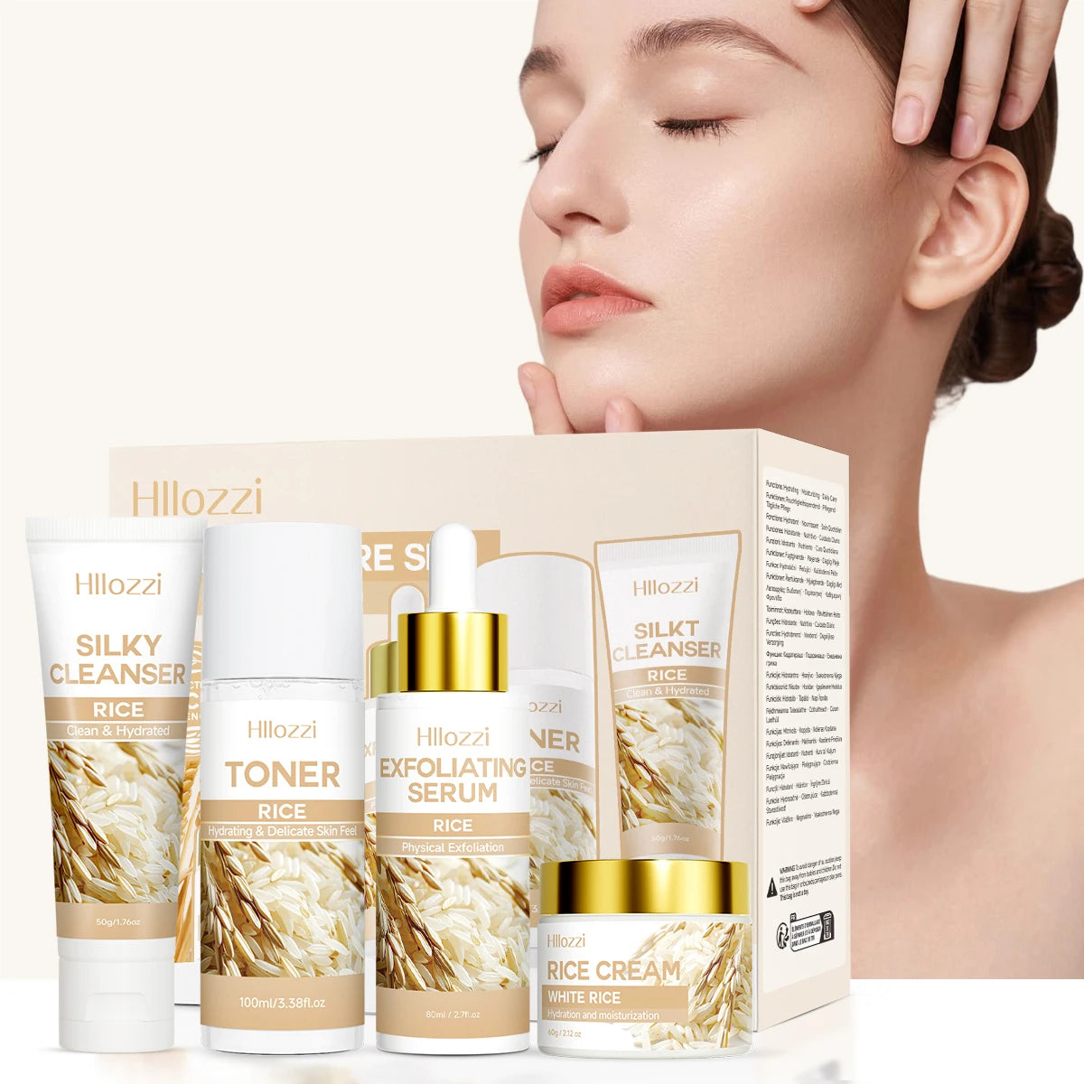 Rich in rice extract, brightens the skin, moisturizes the skin, lightweight texture suitable for all skin types Oasis Select