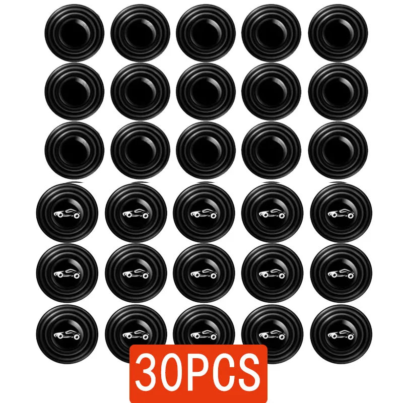 5-30pcs Car door pads shock-absorbing and silent mat anti-collision silicone door protector stickers buffer gasket accessory Oasis Select 30PCS-Mix