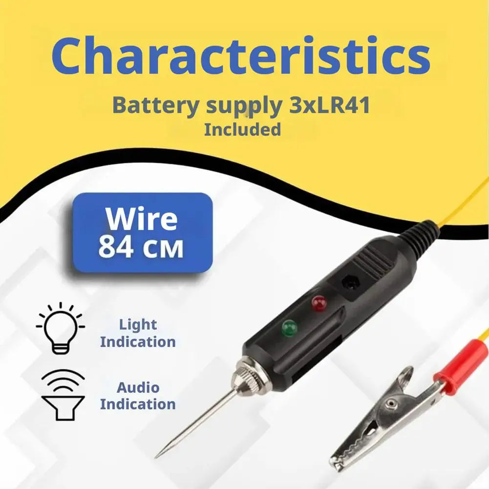 6-24V Automotive Test Pen – Car Voltage & Circuit Tester