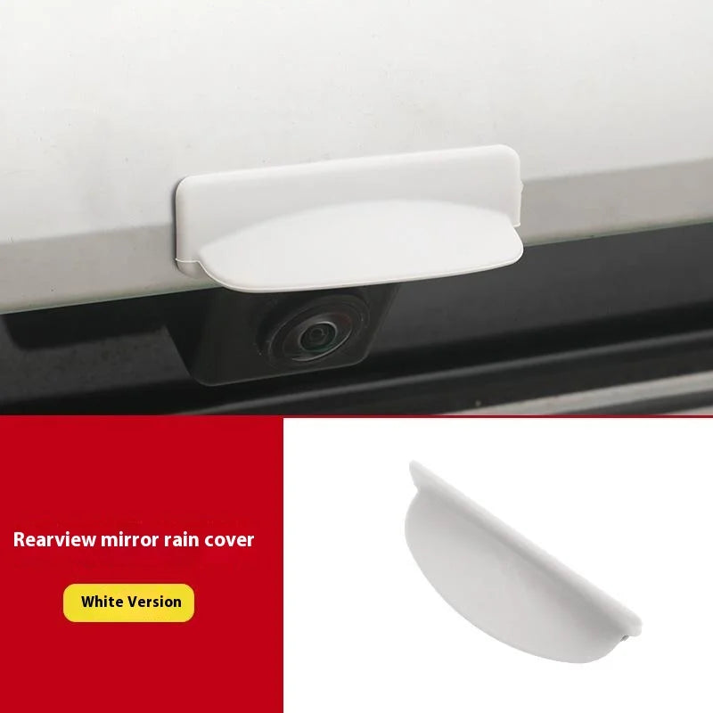 Vehicle Rear Camera Rain Cover; Weatherproof Guard; Auto Back Cam Protection Shield for Commuting Oasis Select White