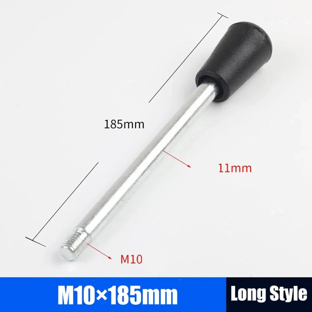 M6-M12 Fixed Long Grip Handle Bakelite Knob Handle Work Rod Machine Tool Work Handle Bar Bench Drill Accessories Oasis Select M10x185mm