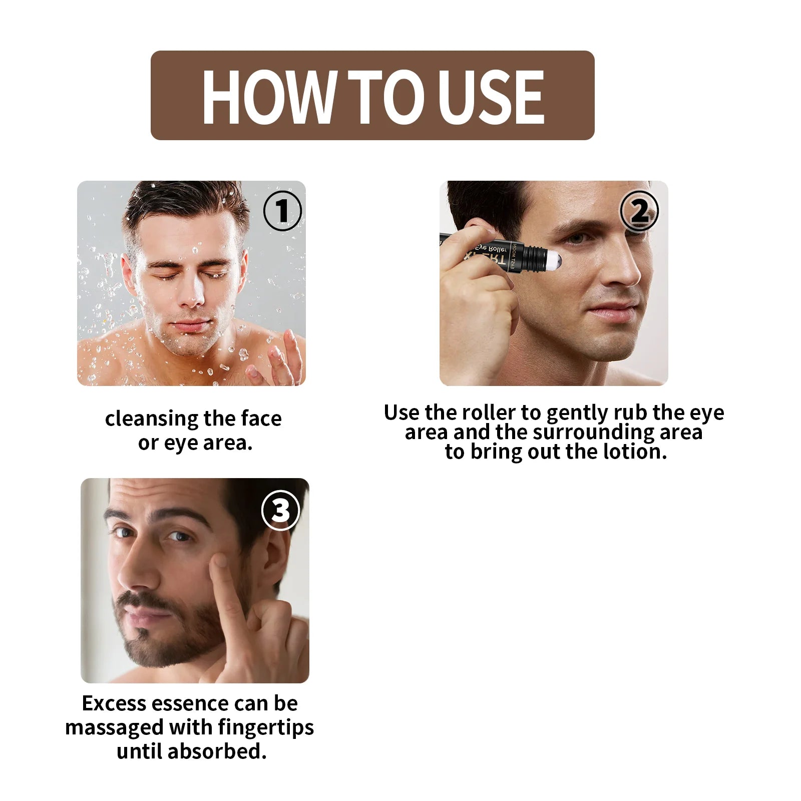 Men's Retinol Eye Cream Eye Bag Firming Lifting Cream Lightening Dark Circles Skin Instant Eye Repair Serum Stick Remover Gel Oasis Select