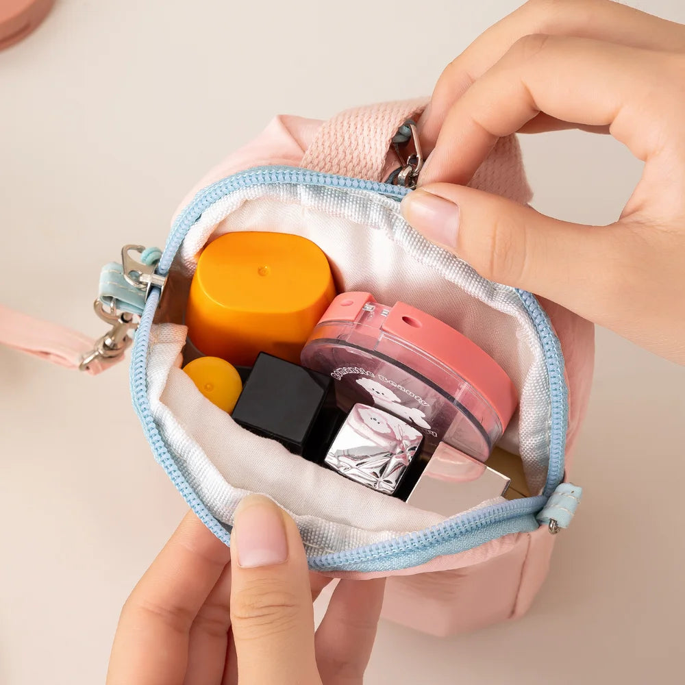Macaron Mini Travel Bag – Portable Makeup & Cosmetics Organizer