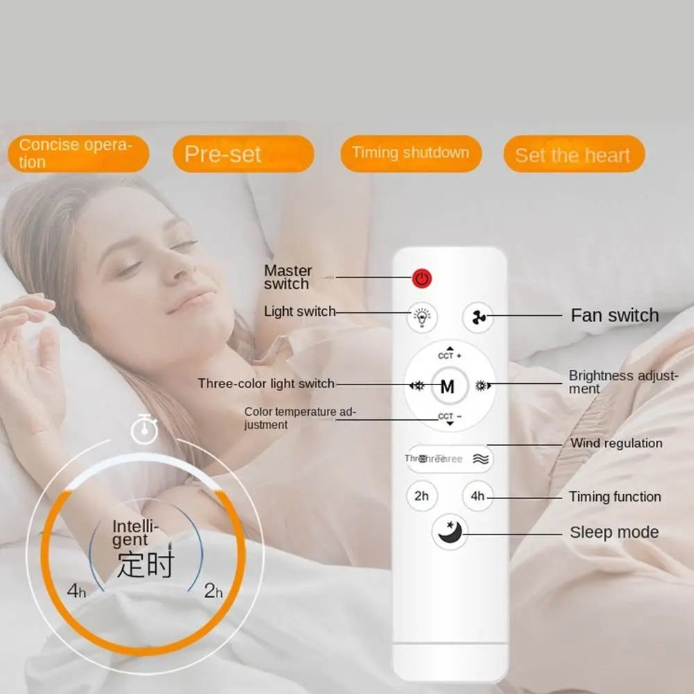 Ceiling Fan with Light & Remote | E27 Socket Dimmable 30W Ceiling Fan Light Oasis Select
