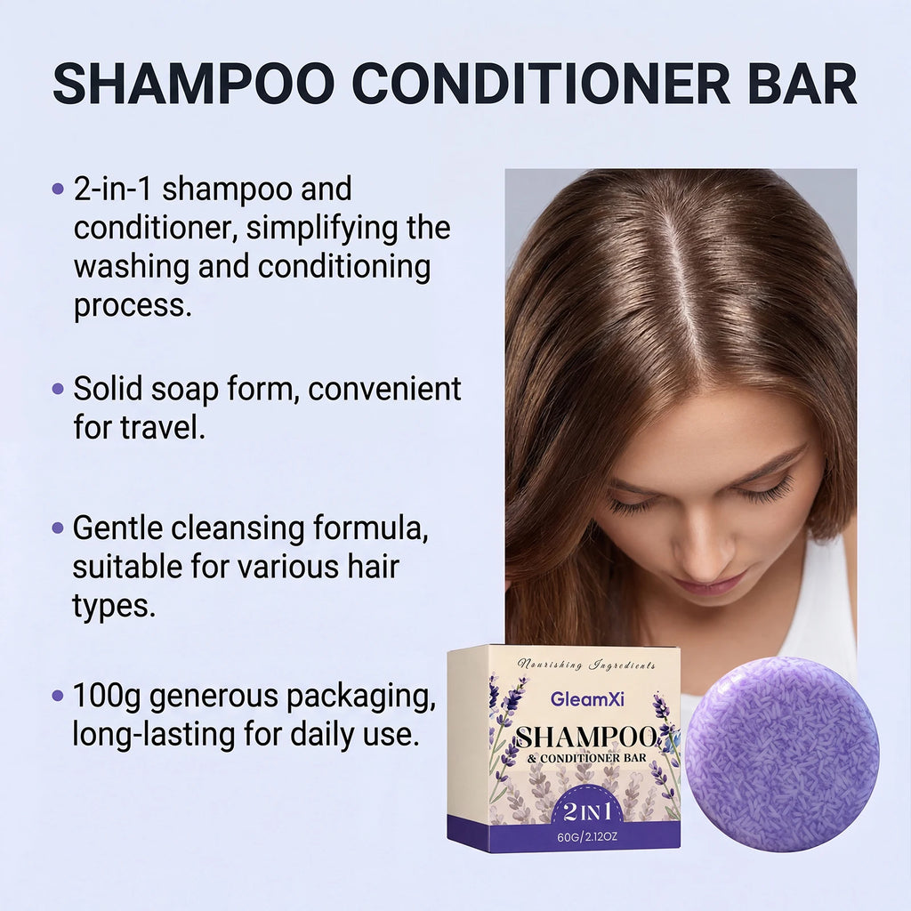 HOEGOA Lavender Shampoo Soap – Oil Control & Dandruff Bar Solid Shampoo Bar Oasis Select