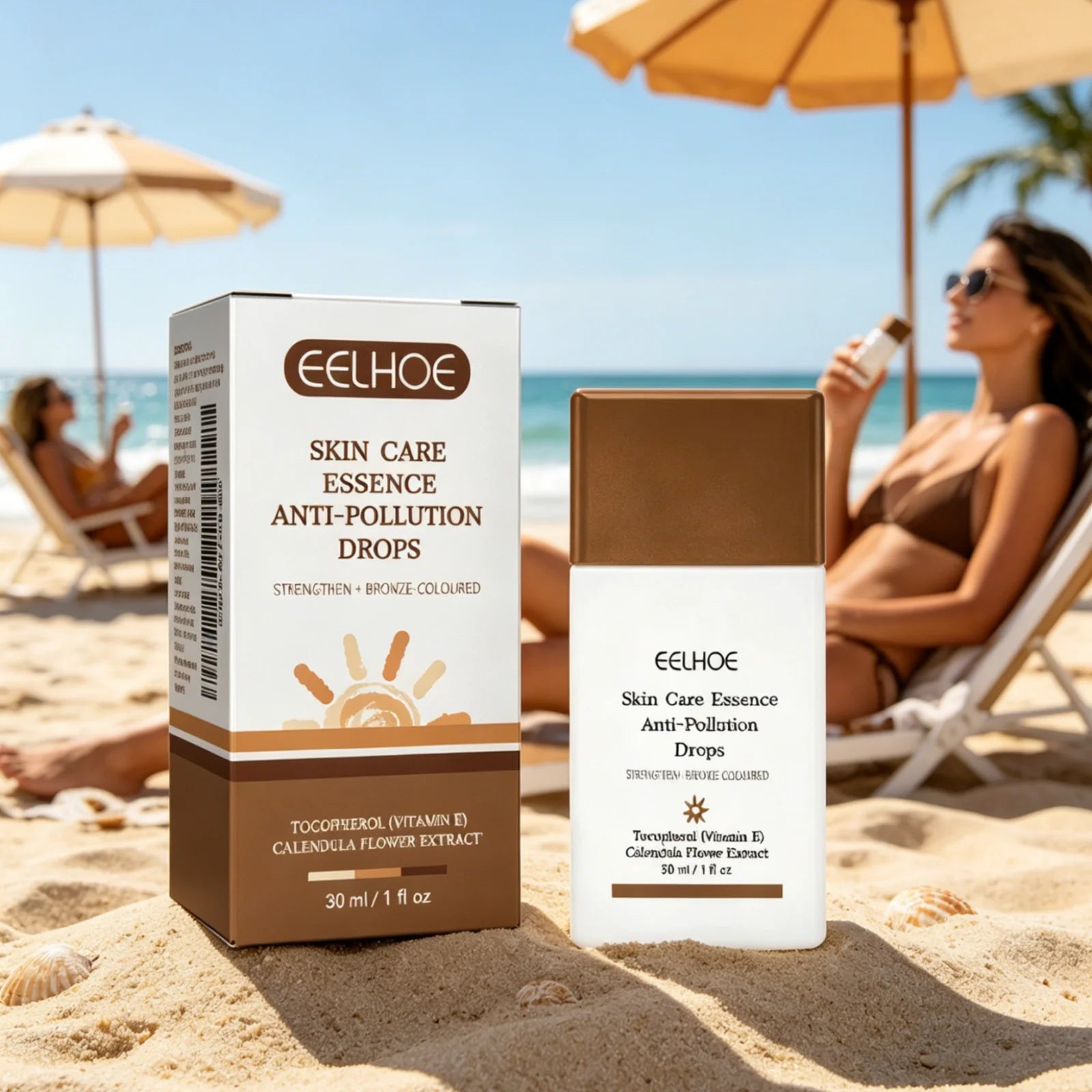 EELHOE Tanning Gel Even Skin Tone Deep Moisturizing Glowing Fast Absorbing Non Greasy Mild Ingredients Self Tanning Drops 30ml Oasis Select