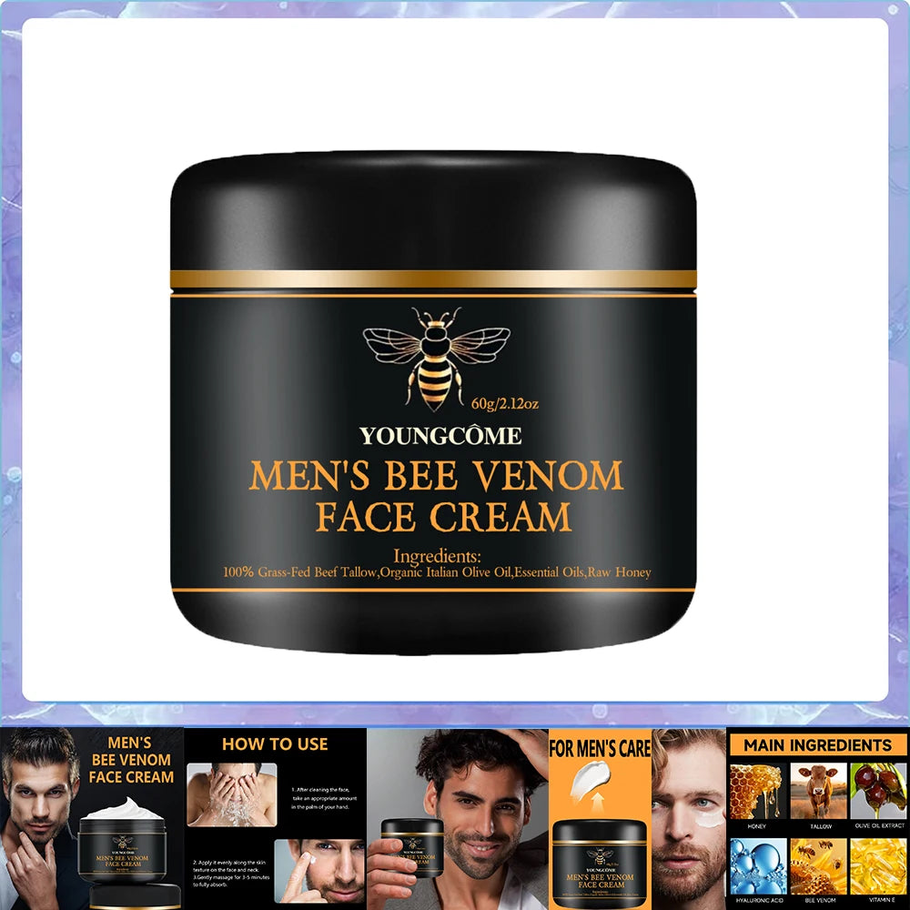 Bee Venom Anti-aging Face Cream Wrinkle Remove Neck Lifting Firming Cream Moisturizing Tender Soften Skin Whitening Neck cream Oasis Select 60g-1pcs