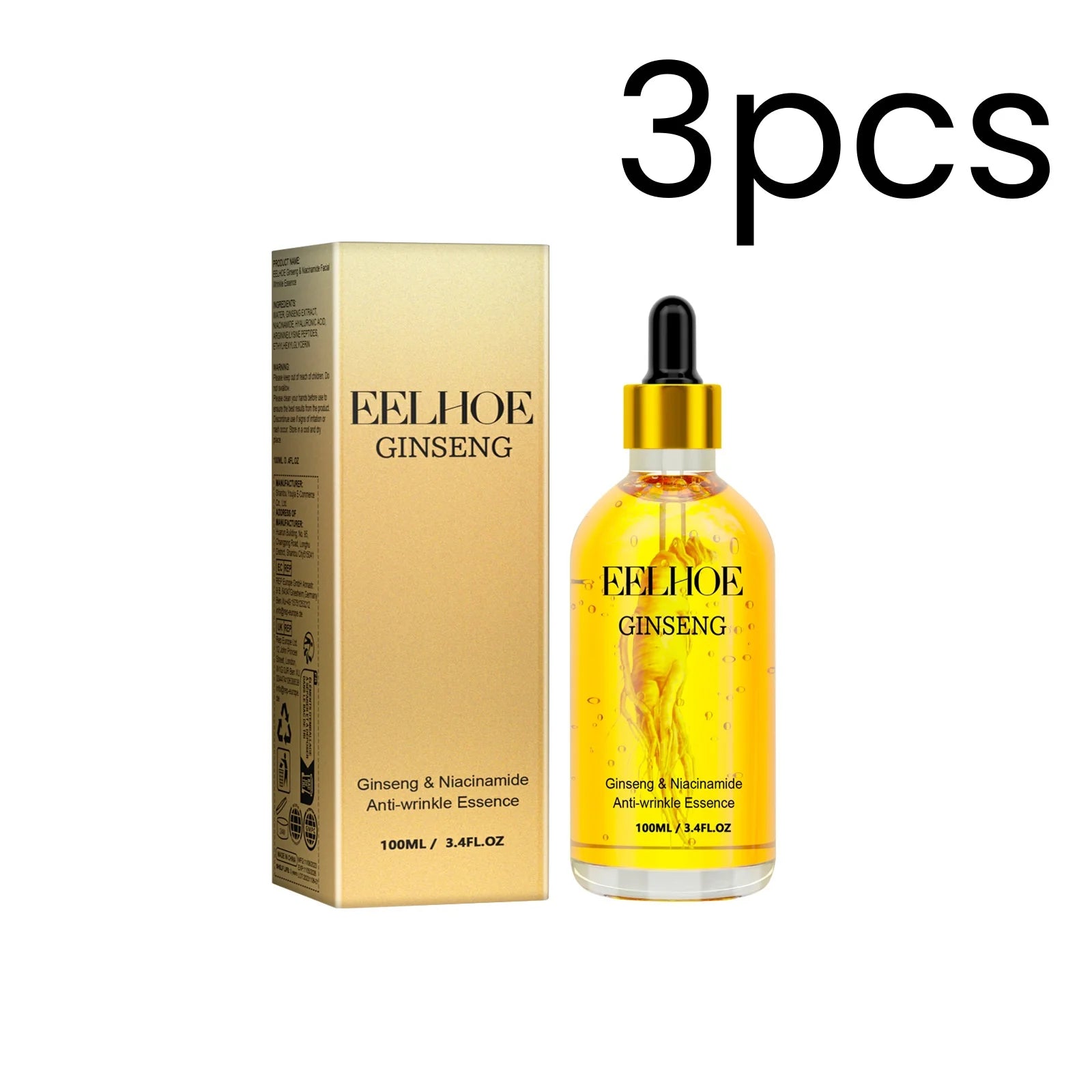 EELHOE Anti Wrinkle Essence Tightening Skin Revitalizing Long Lasting Moisturizing Smooth Skin Texture Youthful Glow Face Serum Oasis Select 3pcs