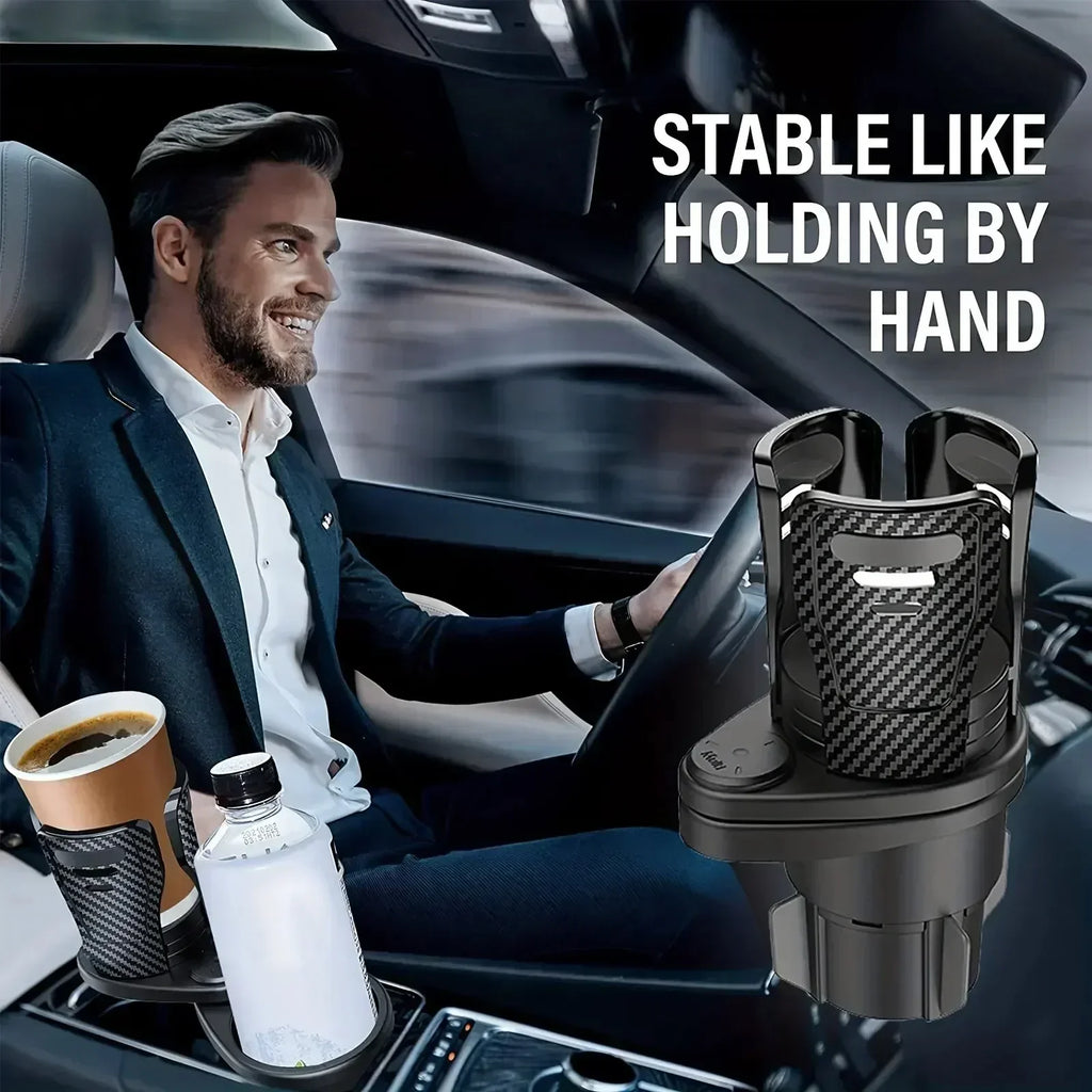 Adjustable Dual Cup Holder Car Mount Multifunction with Phone Holder Car Cup Expansion Adapter for Vehicle Cup Holers Oasis Select