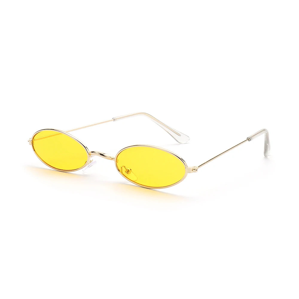 Retro Men and Women Accessories Eyeglasses Sun Glasses Vintage Shades Oval Sunglasses Oasis Select Gold - Yellow